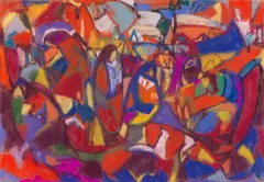 Adolf Hölzel, Ohne Titel, Um 1930, Pastel
