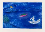 L'Écho by Marc Chagall, 1961, Lithograph in colors, sold Jun 2021