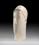 Hanns Bolz, Männlicher Kopf, 1916, Plaster