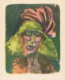 Otto Dix, Leonie, 1923, Lithograph in colors