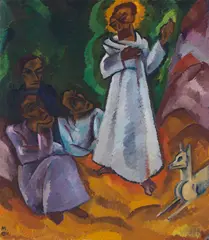 Thé Lau, Die Predigt, Ca. 1913, Oil on canvas