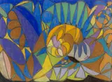 Adolf Hölzel, Komposition, Um 1930, Pastel