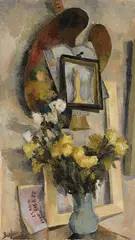 Eduard Bargheer, Stillleben mit Palette, 1928, Oil on canvas