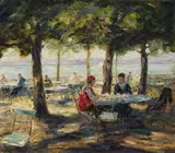 Otto Eduard Pippel, Wirtsgarten am Starnberger See
