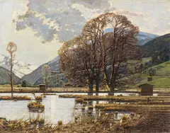 Vorfrühling by Josef Stoitzner, Ca. 1930, Oil on canvas, sold Jun 2021