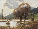 Josef Stoitzner, Vorfrühling, Ca. 1930, Oil on canvas