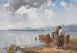 Josef Wopfner, Fischer am Chiemseeufer