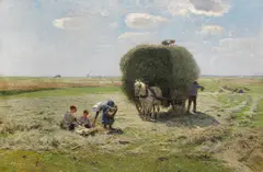 Hugo Mühlig, Sommerliche Heuernte, 1911, Oil on canvas