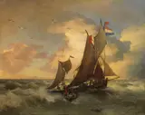 Andreas Achenbach, Auf stürmischer See