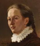 Wilhelm Trübner, Porträt einer jungen Frau