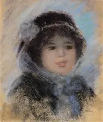 Pierre-Auguste Renoir, Portrait de femme, Pastel