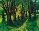 Max Pechstein, Wald in den Pyrenäen, 1931, Oil on canvas