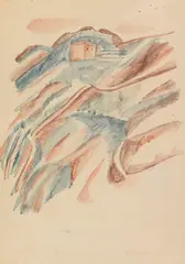 Giorgio Morandi, Paesaggio, 1915, Watercolor