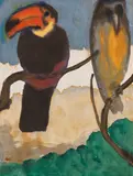 Tukan by Emil Nolde, 1923/24, Watercolor, sold Dec 2020