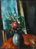 Maurice de Vlaminck, Bouquet devant la fenêtre