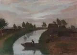 Otto Modersohn, Sommerabend im Moor, 1938, Oil on canvas