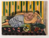 Odalisque au coffret rouge by Henri Matisse, 1926, Etching and aquatint in colors, sold Dec 2020