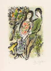 L'Oranger by Marc Chagall, 1975, Lithograph in colors, sold Dec 2020