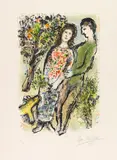 L'Oranger by Marc Chagall, 1975, Lithograph in colors, sold Dec 2020