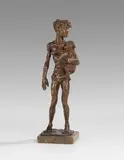 Junge mit Böckchen by Renée Sintenis, 1949, Bronze with brown patina. On marble base, sold Dec 2020
