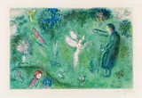 Le verger de Philétas by Marc Chagall, 1961, Lithograph in colors, sold Dec 2020