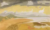Strand Zandvoort by Erich Heckel, 1956, Tempera on panel, sold Dec 2020