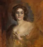 Franz von Lenbach, Lolita Gräfin von Zeppelin, Um 1900, Oil on canvas