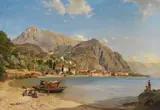 Albert Zimmermann, Am Ufer des Comer Sees (Menaggio)