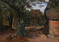 Niederdeutscher Bauernhof by Friedrich Kallmorgen, Ca. 1904, Oil on canvas, sold Dec 2020