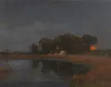 Carl Vinnen, Abend, 1897, Oil on canvas