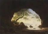 Georg Emil Libert, Felsgrotte auf Bornholm, 1870, Oil on canvas