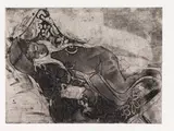Rolf Nesch, Liegende Frau