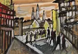 Hugo Scheiber, Großstadtszene