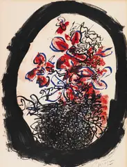 Frontispiz aus "Braque Lithographe" by Georges Braque, 1963, Lithograph in colors, sold Dec 2020