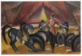 Zirkusszene by Wladimir Georgiewitsch von Bechtejeff, Um 1910, Oil on board, laminated on canvas, sold Dec 2020