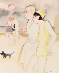Jeanne Mammen, Ausweg, Um 1930, Watercolor and pencil drawing