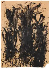 Günter Brus, Von unten nach oben, 1960, Dispersion on paper