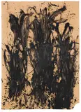 Günter Brus, Von unten nach oben, 1960, Dispersion on paper