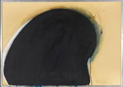 Eikopfbüste by Arnulf Rainer, 1959/1962, Oil on board and on panel, sold Dec 2020