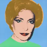 Andy Warhol, Doda Voridis, 1977, Unique object. Synthetic polymer paint and silk...