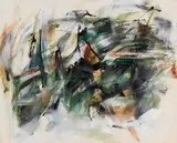 Peter Brüning, Ohne Titel, Um 1960, Oil on canvas