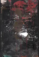 Adolf Frohner, Erstes Hackbild, 1961, Assemblage. Dispersion, cement, nails and cloth...