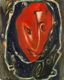 Markus Lüpertz, Selbstportrait 'Ich als Dichter', 1983, Oil on canvas