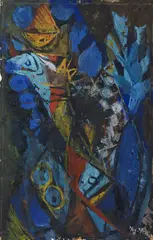 Eurydike by Ernst Wilhelm Nay, 1947, Gouache, sold Dec 2020