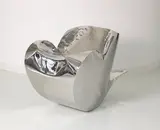 Heart & Industry by Ron Arad, 1989, stainless steel, high gloss polished, sold Dec 2020