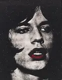 Russell Young, Mick Jagger + red lips / Reggie Kray, Do You Know My Name, 2010, Mixed media on canvas. Acrylic, silkscreen and ...