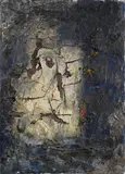 G-24/1959 by Emil Schumacher, 1959, Oil and sand on canvas, sold Dec 2020