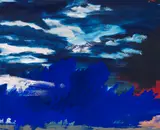 Bernd Zimmer, Regenwolke (Himmelbilder), 1989/ 1990, Acrylic on canvas