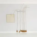 Gerhard Hoehme, Osmose (2-teilig), 1969, Acrylic on canvas with cotton wool and PVC tube...