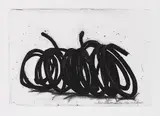 Bernar Venet, Four indeterminate Lines, 2016, Etching in colors